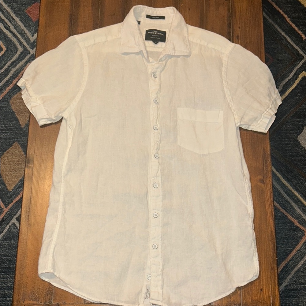 Men’s linen short sleeve shirt